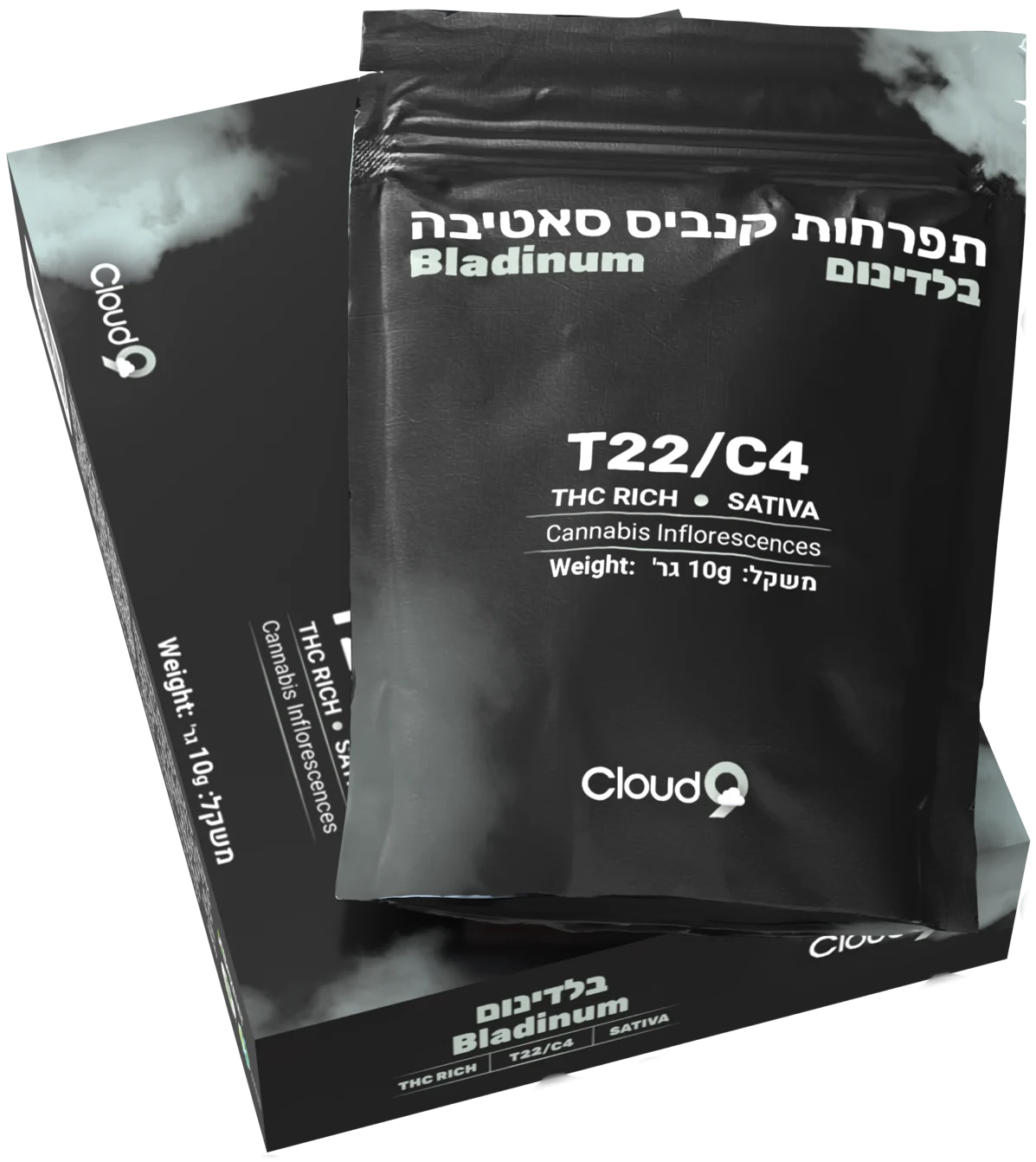 שקית המיילר של בלדינום מונחת על הקופסה