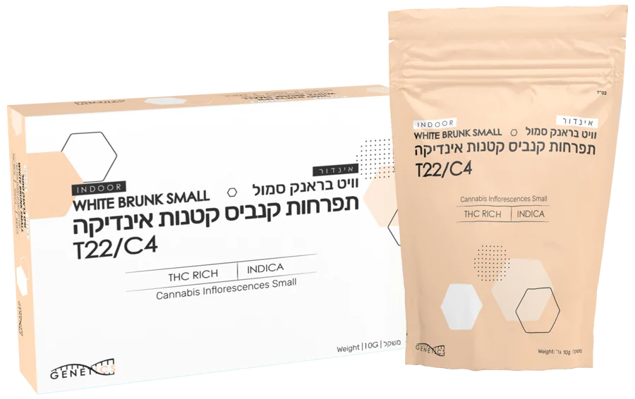 קופסה ושקית של אינדור וויט בראנק סמול של Cloud-9 GENETICS